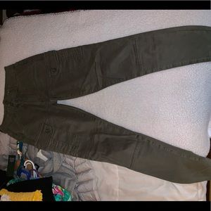 Women’s Army Green Skinny Cargo Pants